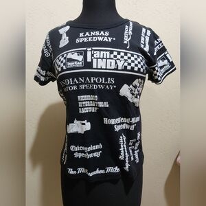 Indy Car Series Speedway Glitter Tshirt NWT M